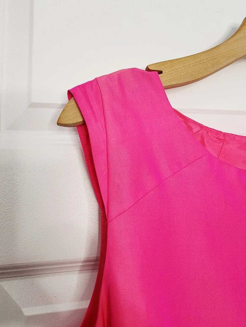 J. Crew Hot Pink Boatneck Sheath Dress Size 16